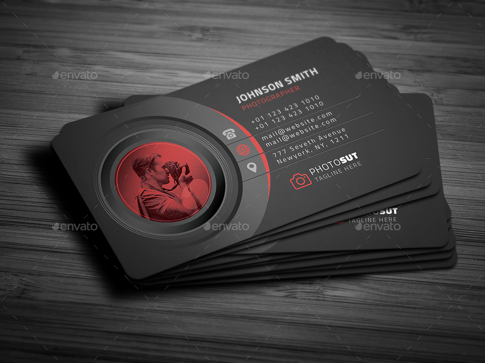 Photography Business Card, Print Templates GraphicRiver